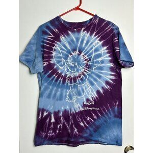 Walt Disney World Men's Lilo Stitch Graphic T-Shirt Blue Purple Tie Dye Mens LG
